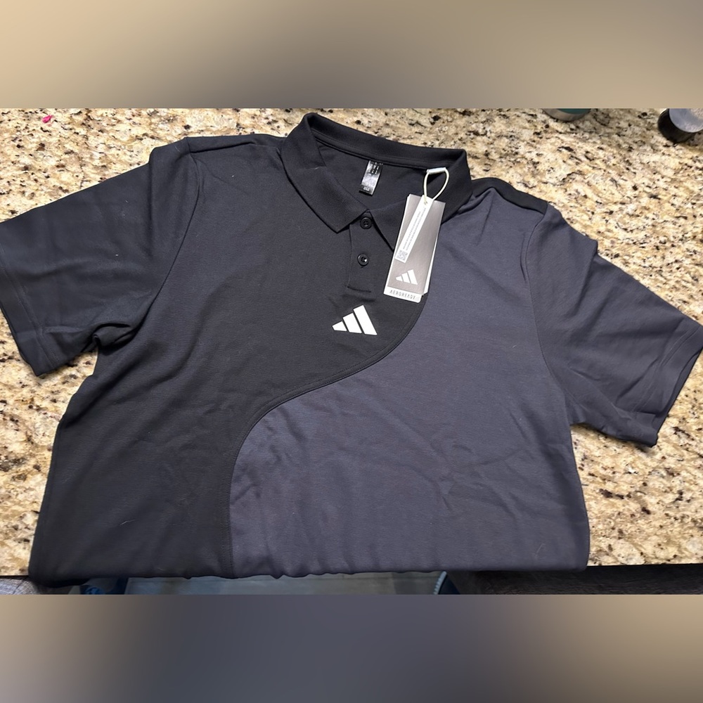 Adidas premium polo with tags